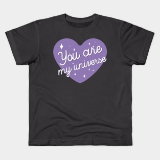 BTS you are my universe purple heart Kids T-Shirt